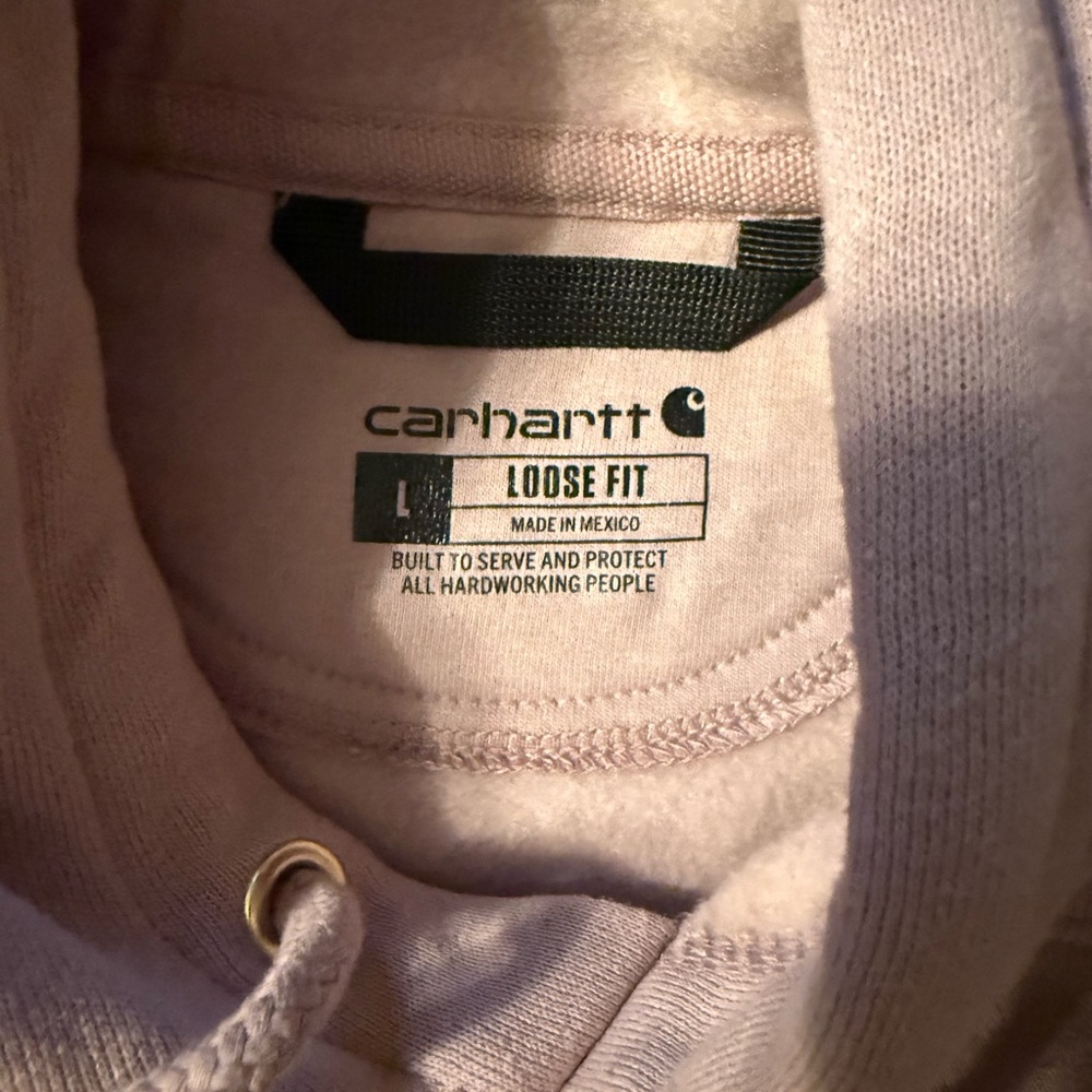 NWOT!!! Light pink carhartt hoodie - Picture 2 of 3